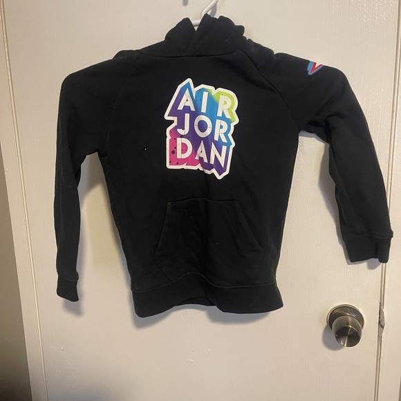 Nike Air Jordan Retro 7 Hoodie 09 Jumpman Size 6/7 Yrs Gym Nba Beach - Picture 1 of 6